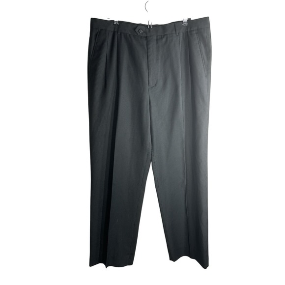 Giorgio Armani Other - Giorgio Armani Le Collezioni Pleated Trousers MENS 36 Black Striped Wool